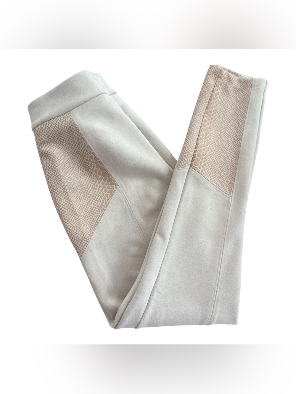 Mark New York Andrew Marc Faux Suede with Snakeskin Design Pants
